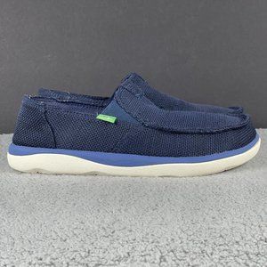 Sanuk Vagabond Tripper Men's Size 7 Mesh Slip On Loafers Navy Blue 1091409